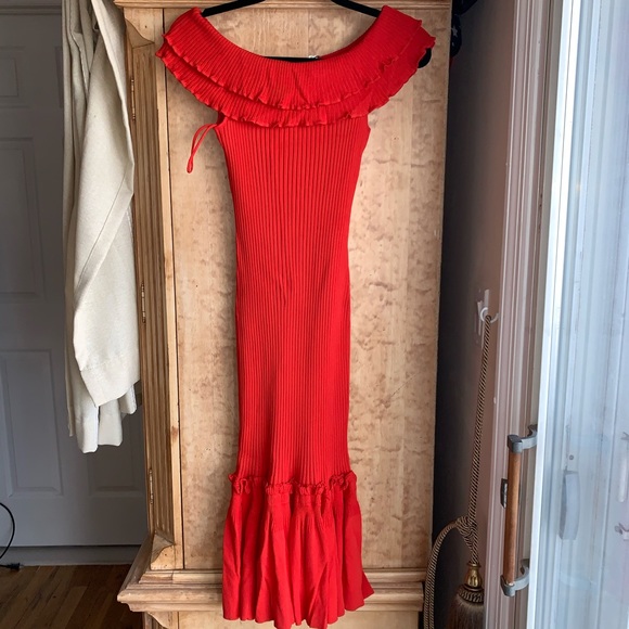 Jonathan Simkhai Dresses & Skirts - Jonathan Simkhai Off the Shoulder MIDI Dress